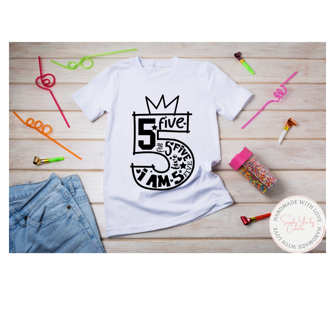 Birthday Number Shirts (1-9)