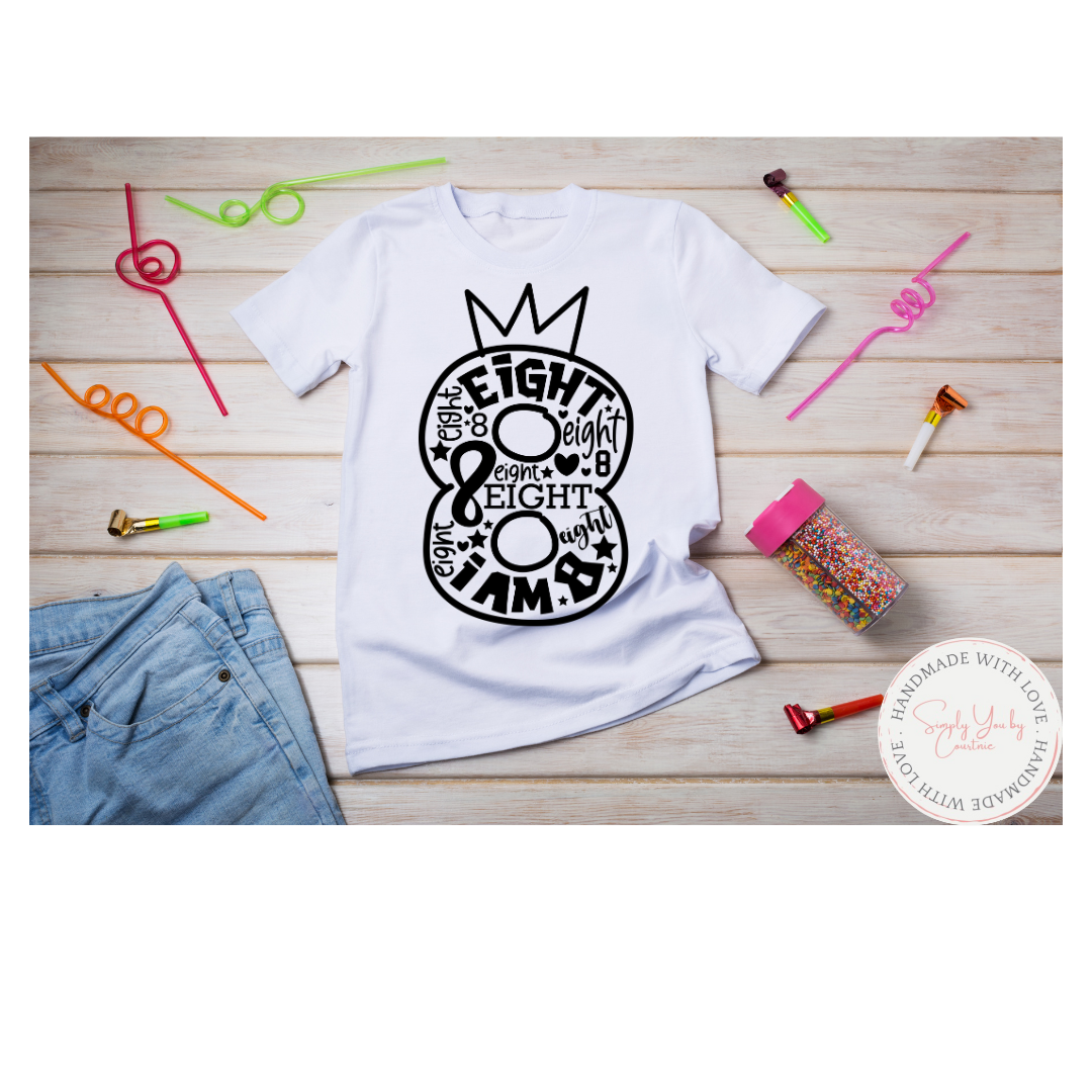 Birthday Number Shirts (1-9)