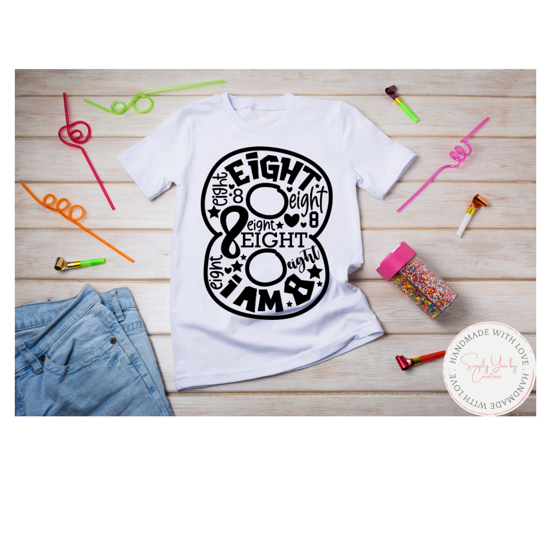 Birthday Number Shirts (1-9)