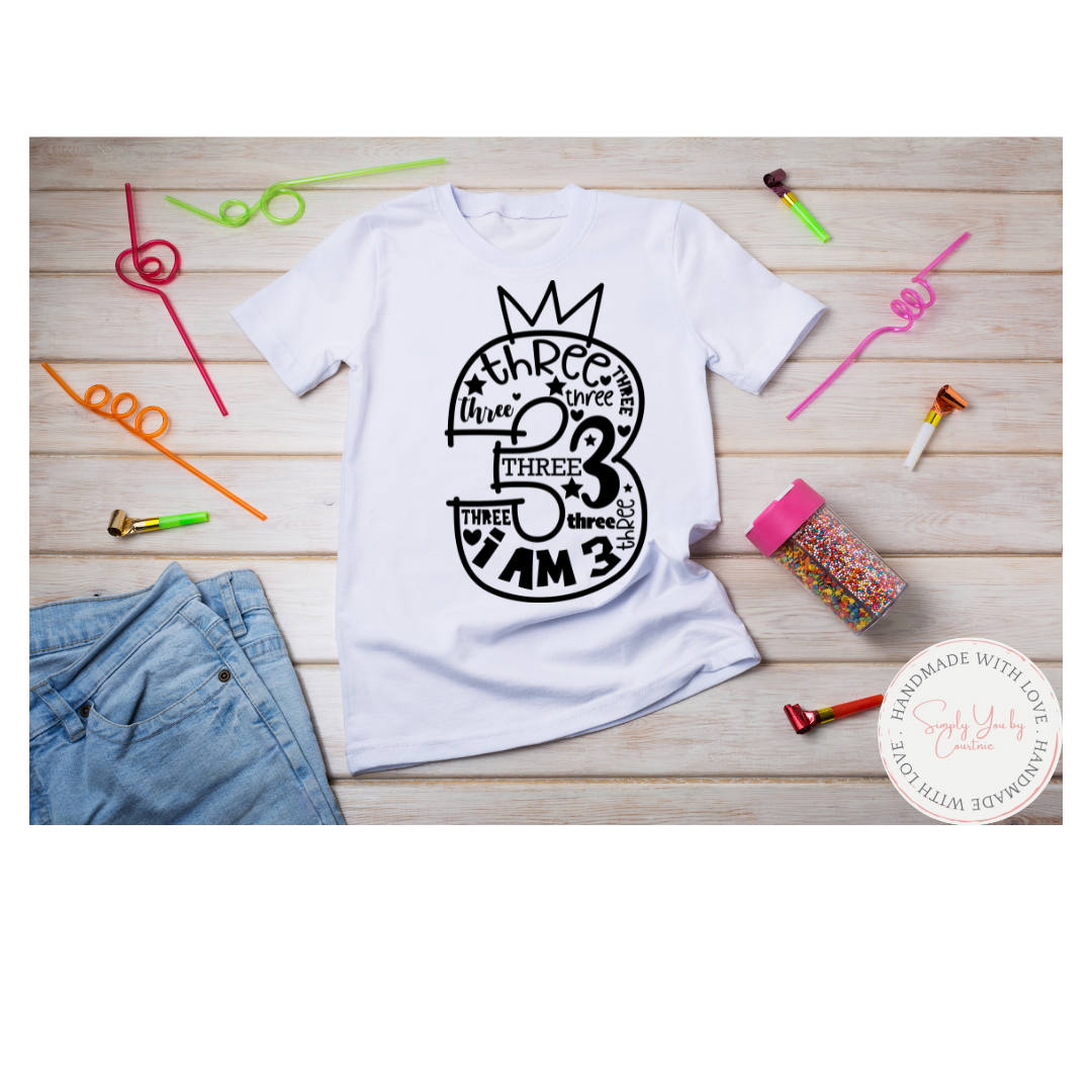 Birthday Number Shirts (1-9)