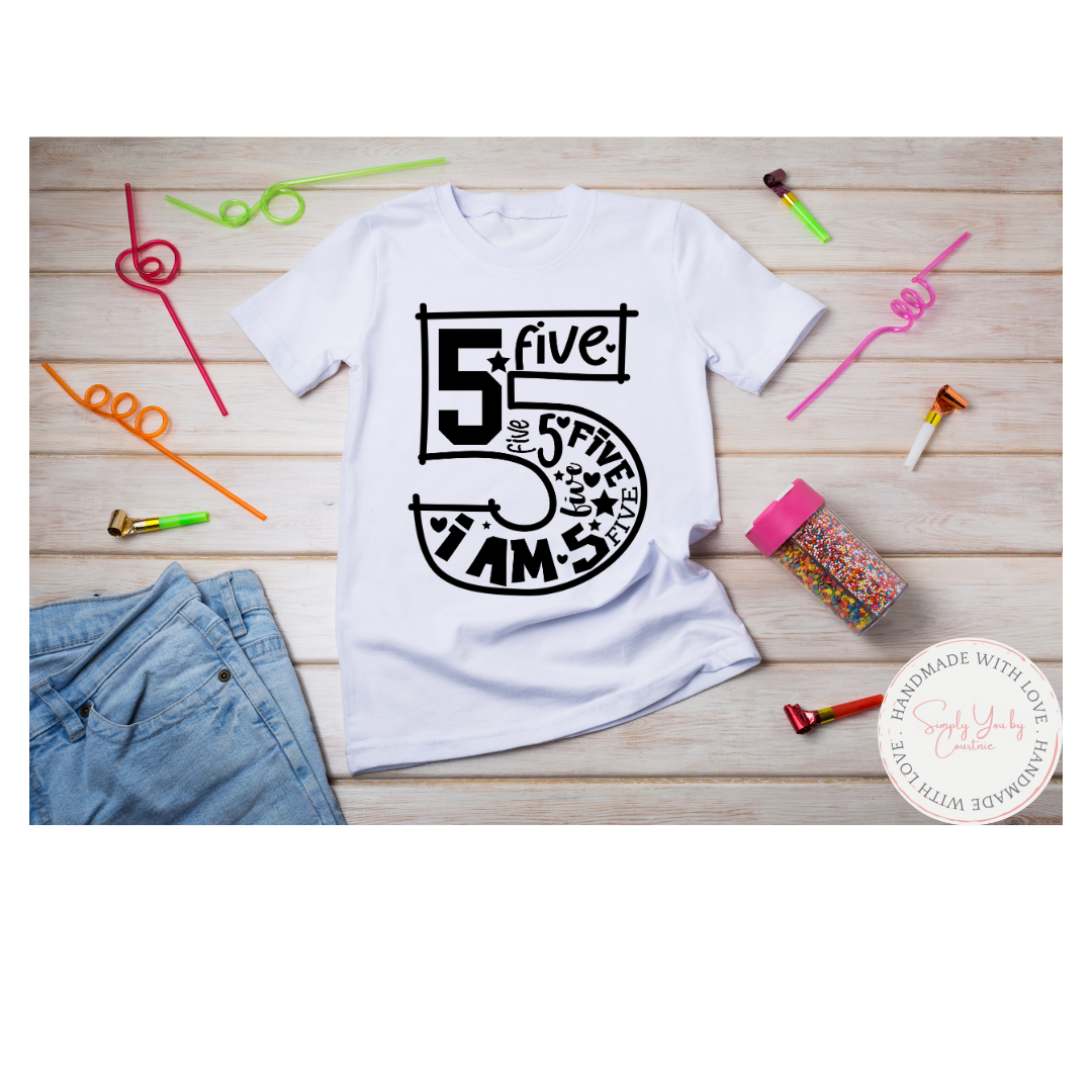 Birthday Number Shirts (1-9)