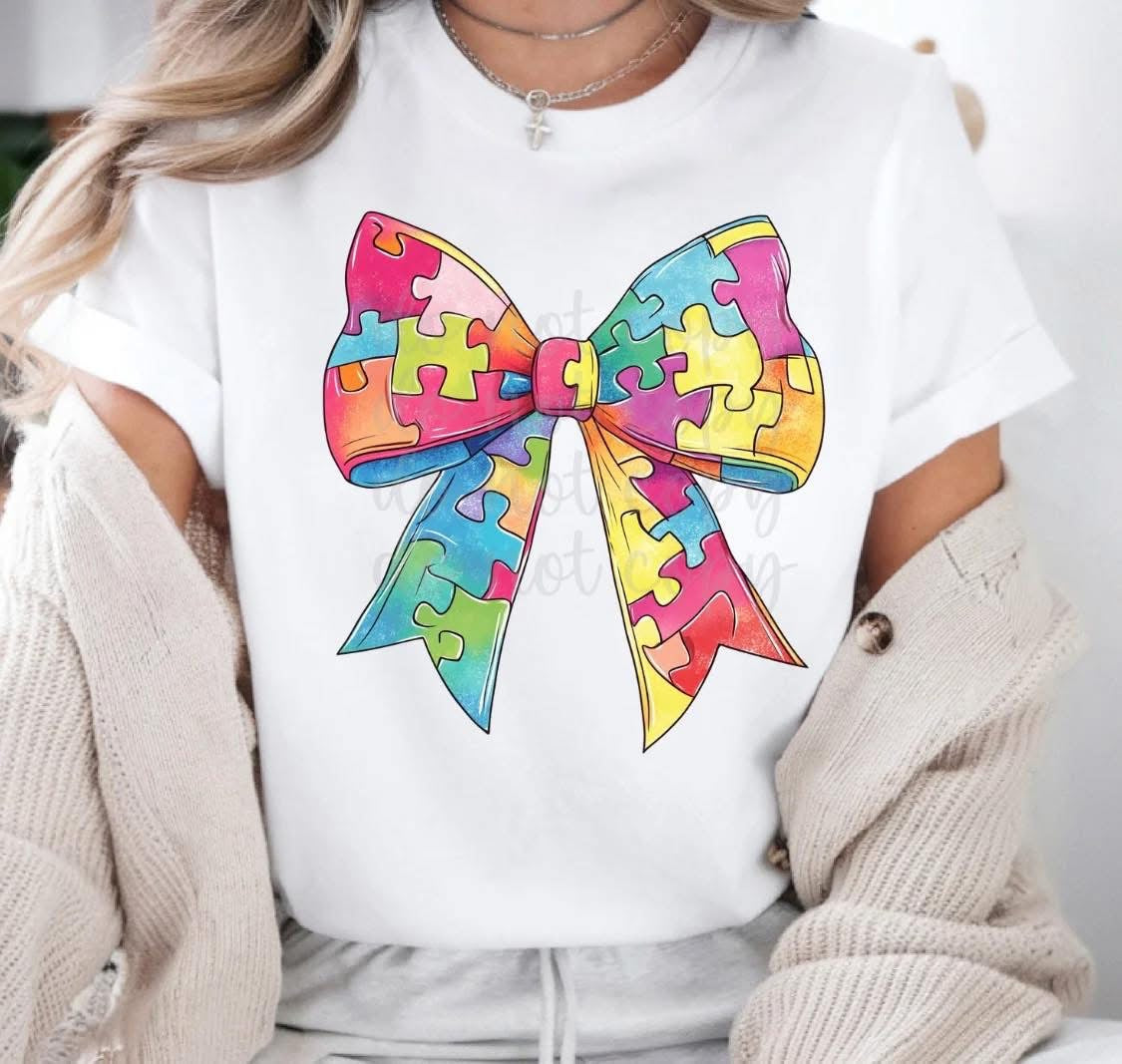 Puzzle Piece Bow