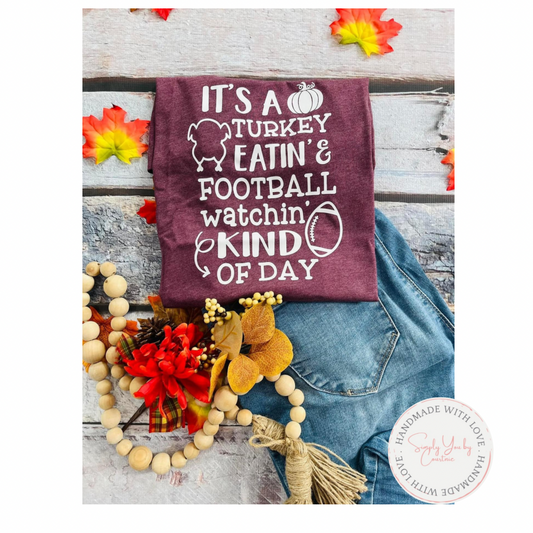 Turkey Eatin’ Football Watchin’