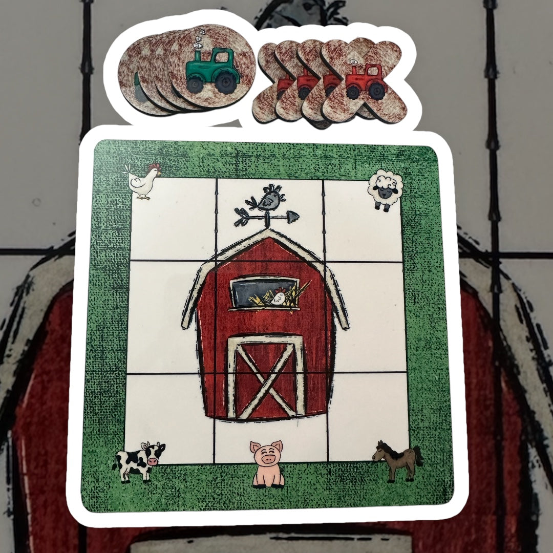 Farm Animal Tic Tac Toe Game