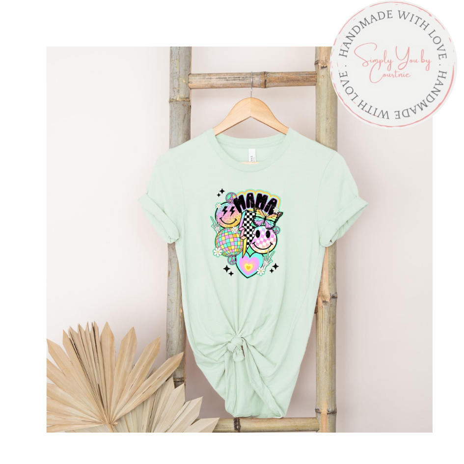 Groovy Mama Smiley Faces