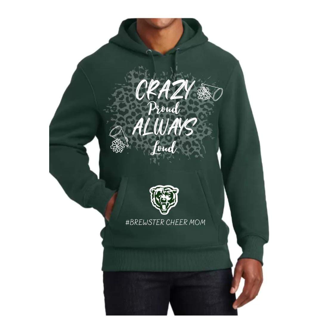 Brewster Cheer Mom Cheetah Heavyweight Hooded Sweatshirt