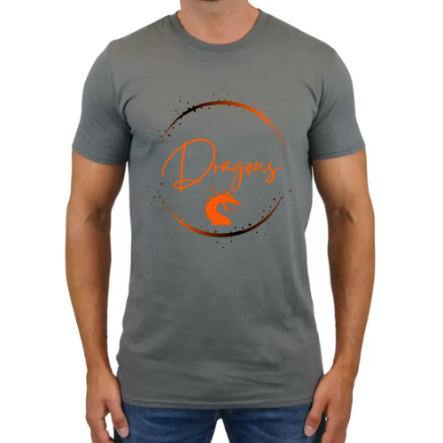 Dragon Circle Paint Splatter