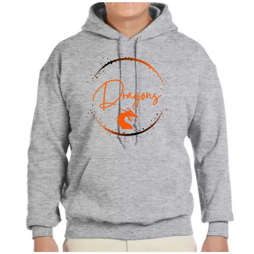 Youth Dragon Circle Paint Splatter