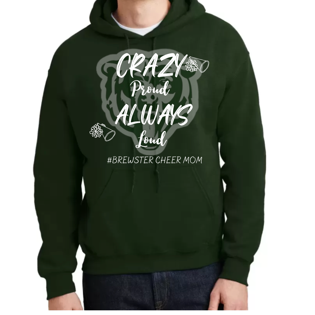 Brewster Cheer Mom Bear Hooded Sweatshirt