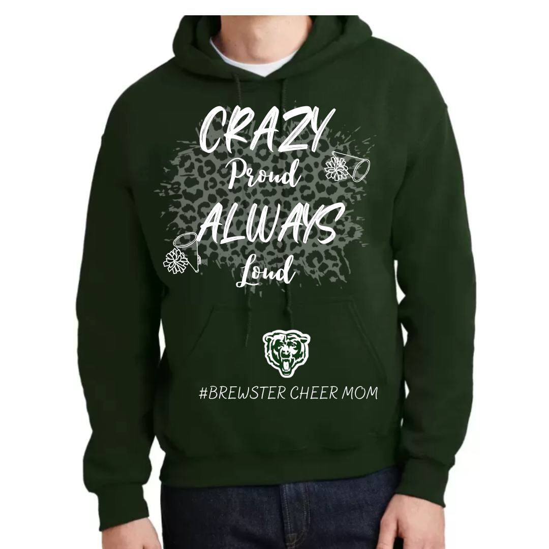 Brewster Cheer Mom Cheetah Hooded Sweatshirt