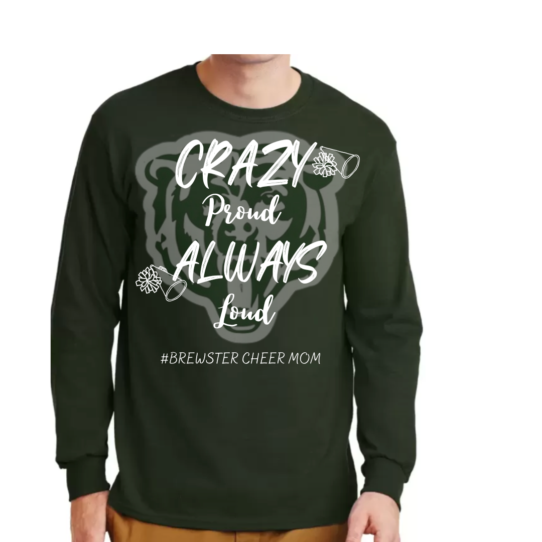 Brewster Cheer Mom Bear Long Sleeve Shirt