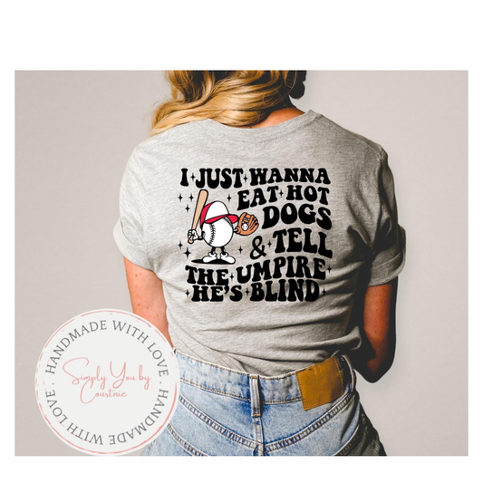 Baseball Hot Dog Umpire