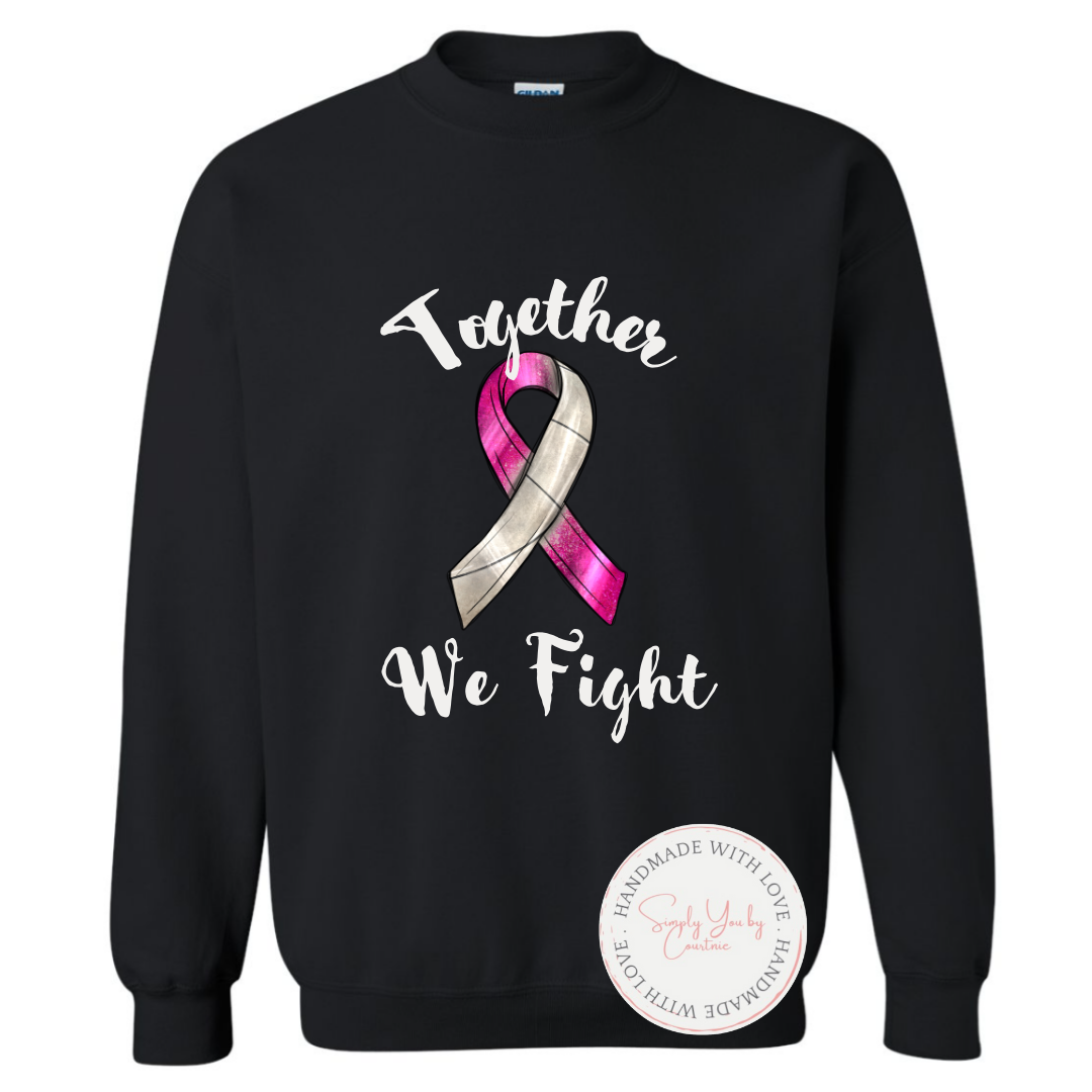 Together We Fight Volleyball Ribbon