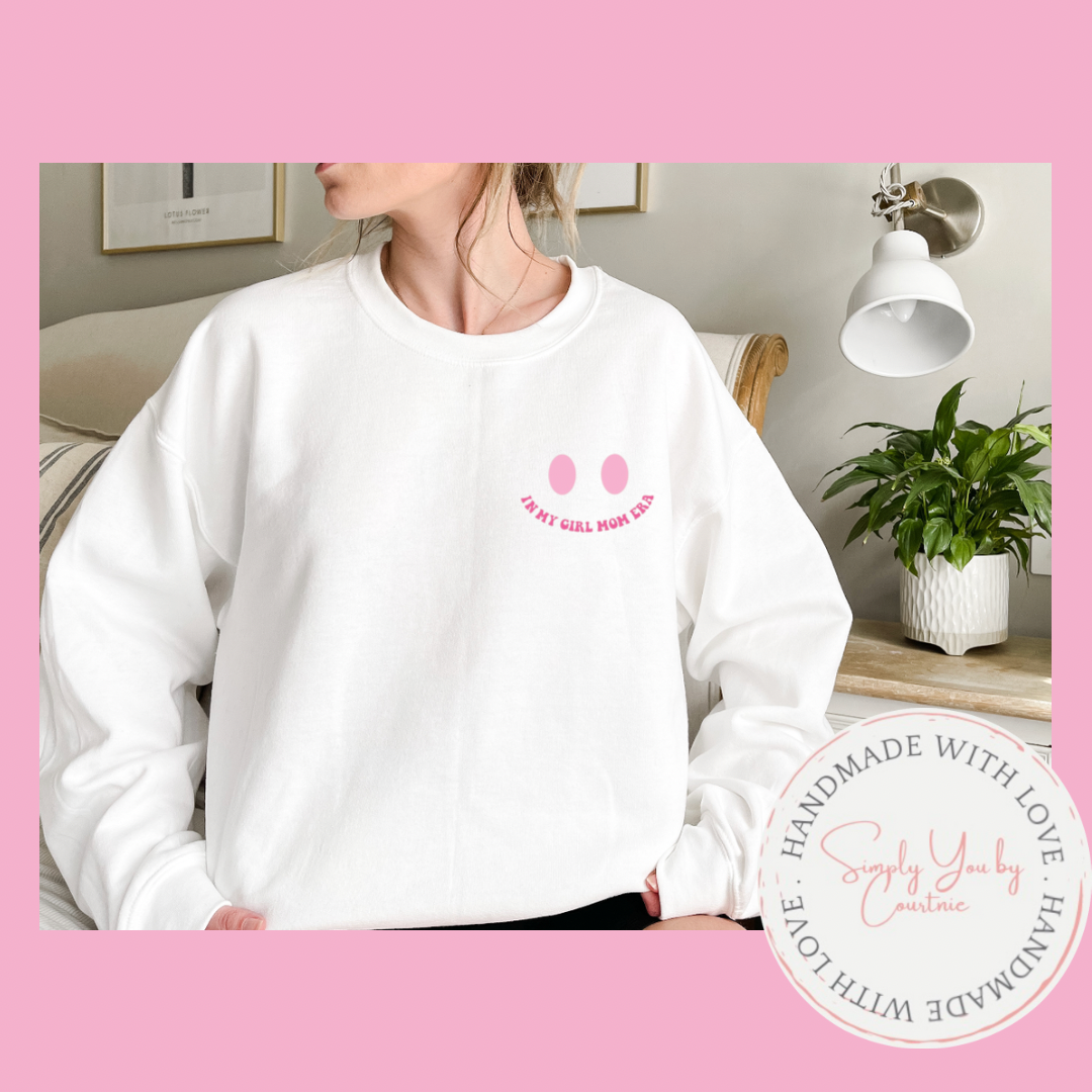 Girl Mom Era Crewneck Sweatshirt