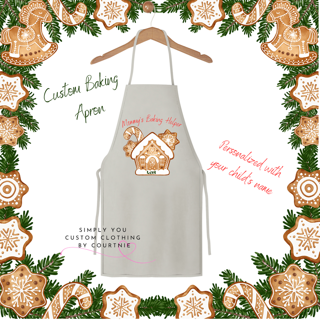 Mom's Baking Co. Apron Buffalo Check – A Work of Heart.biz