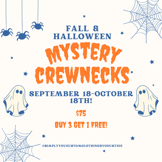 Fall & Halloween Mystery Crewnecks 9/18-10/18