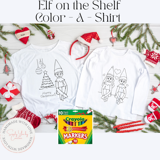 Elf on The Shelf Color-A-Shirt