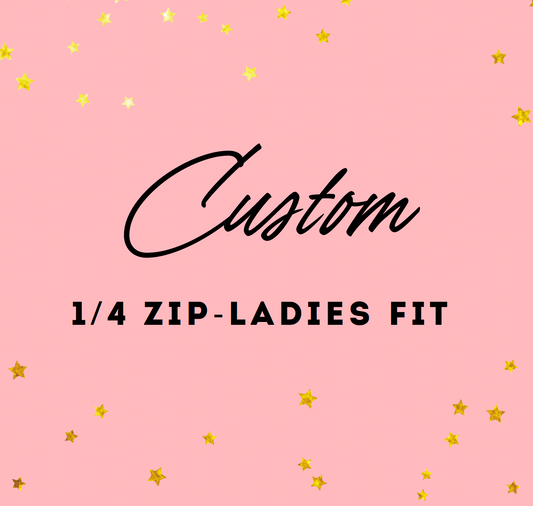 Custom Ladies 1/4 Zip Sweatshirt
