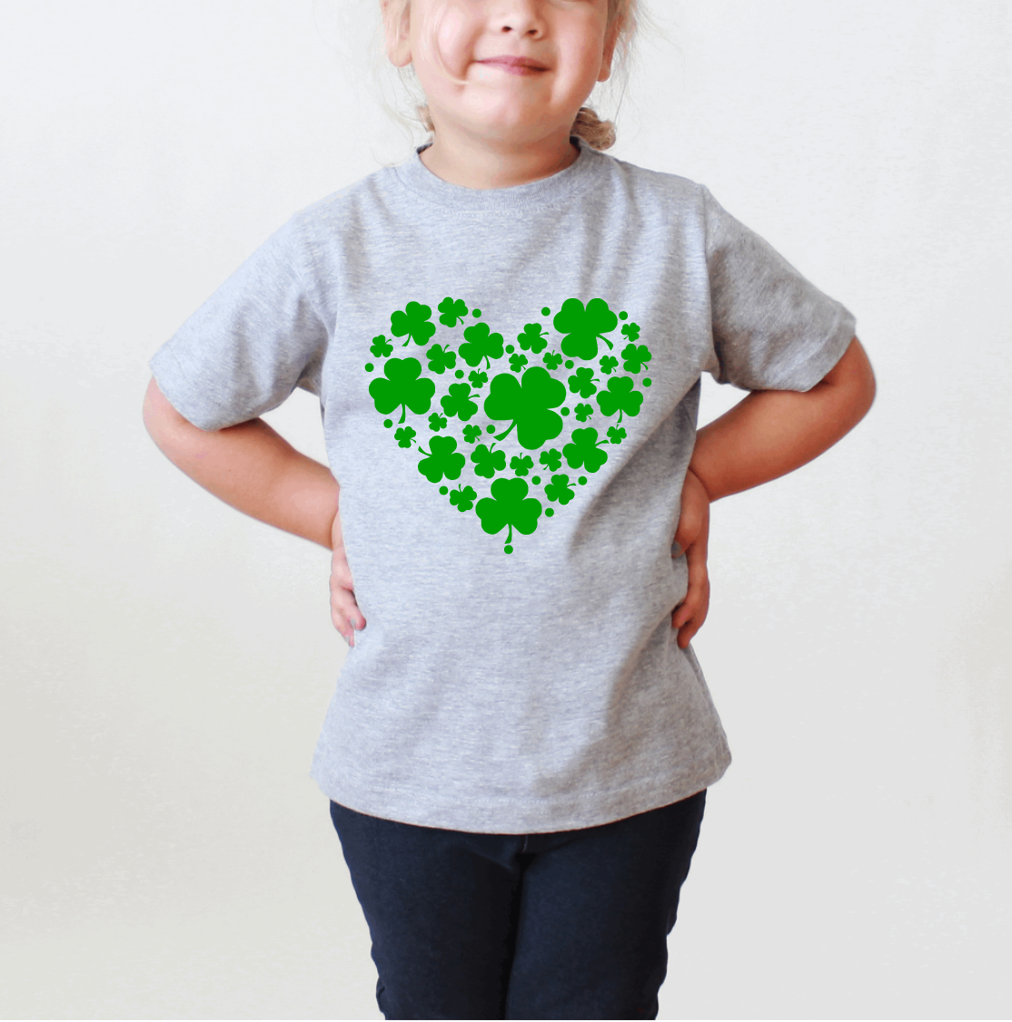 Youth Shamrock Heart T-Shirt