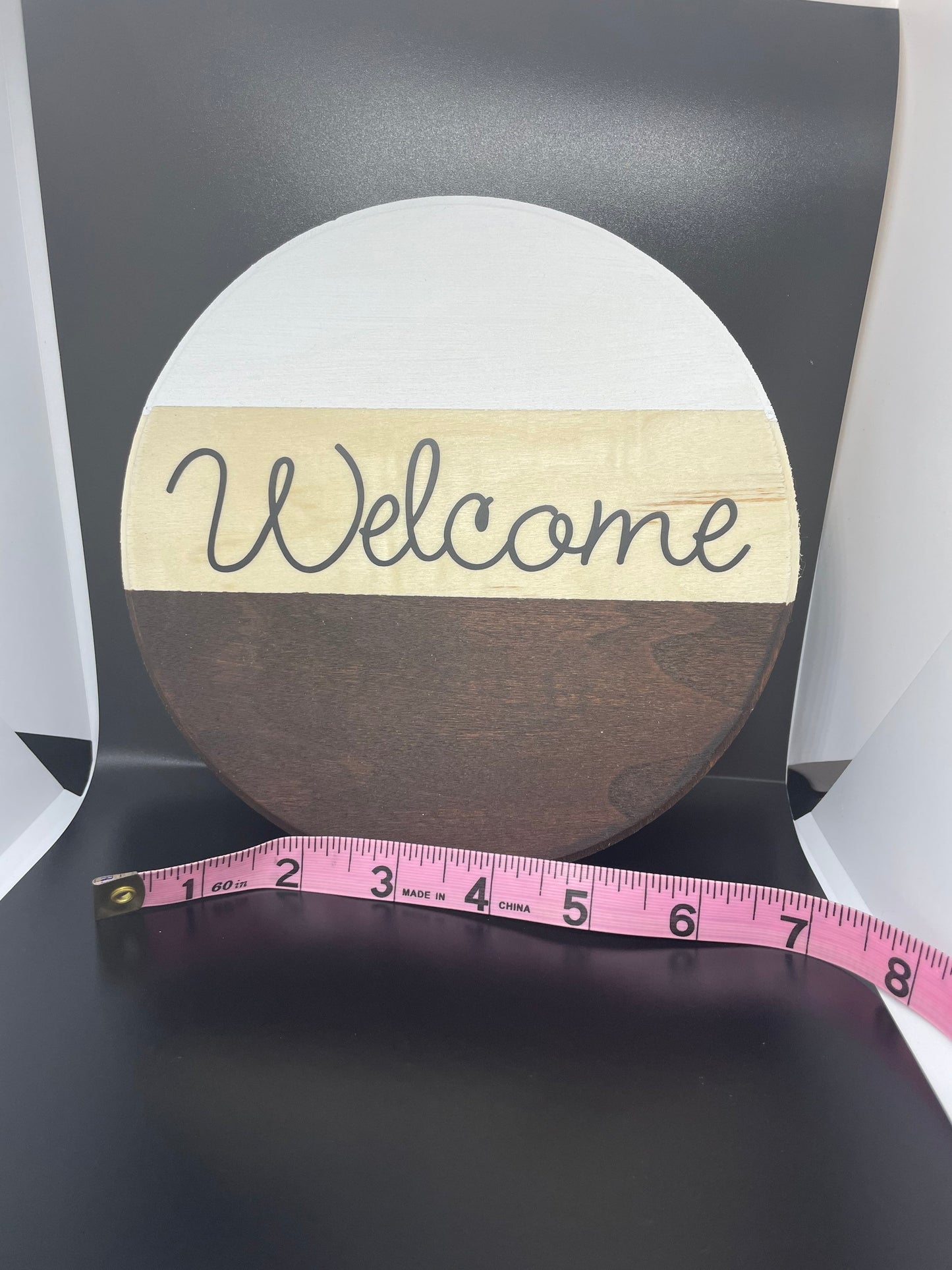 Welcome Wood Round Sign
